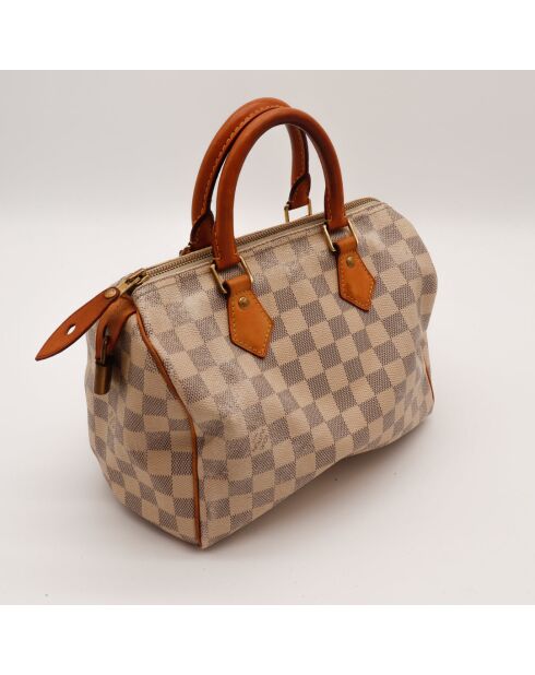 Sac Speedy 25 Damier beige - 25 x 19 x 15 cm