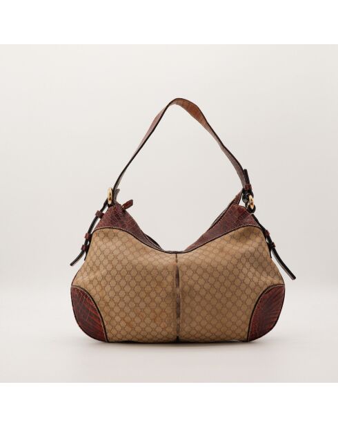 Sac Hobo beige - 34 x 24 x 5 cm