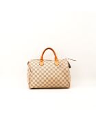 Speedy 30 Damier beige Ledertasche - Guter Zustand - 30x21x17 cm