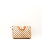 Speedy 30 Damier beige Ledertasche - Guter Zustand - 30x21x17 cm