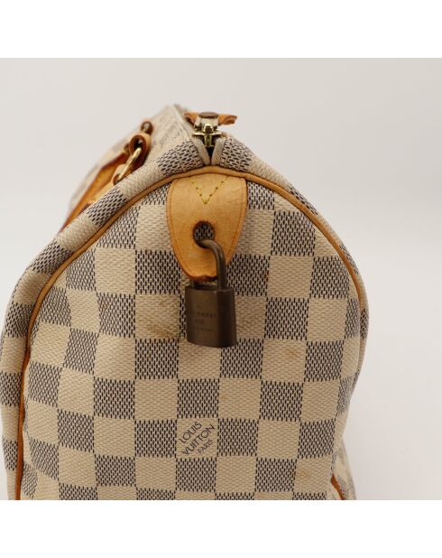 Speedy 30 Damier beige Ledertasche - Guter Zustand - 30x21x17 cm