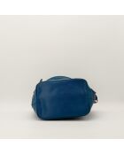 Sac en cuir Noé Épi bleu - 27.5 x 36 x 20 cm