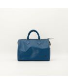 Sac en cuir Speedy 30 Épi bleu - 30 x 21 x 17 cm