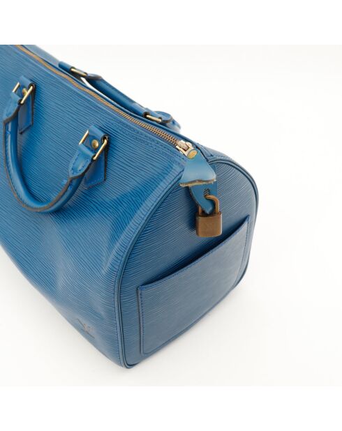 Sac en cuir Speedy 30 Épi bleu - 30 x 21 x 17 cm