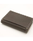 Selleria Zedernbraunes Kartenetui - Neuwertiger Zustand - 10,8 x 7,3 x 1 cm