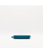 Pochette en cuir Accessoires Épi bleu - 21 x 13 x 3.5 cm