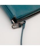 Pochette en cuir Accessoires Épi bleu - 21 x 13 x 3.5 cm