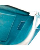 Pochette en cuir Accessoires Épi bleu - 21 x 13 x 3.5 cm