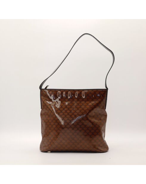 Sac Hobo Macadam marron - 28 x 27 x 9 cm