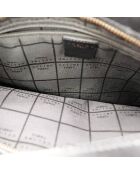 Borsa Hobo in macadam marrone - Ottime condizioni - 28x27x9cm