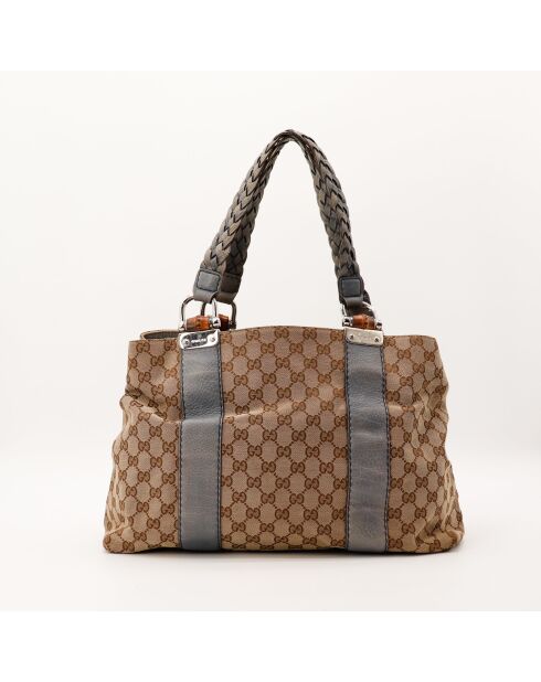 Tote bag Bamboo beige - 38 x 30 x 14 cm
