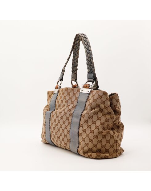 Tote bag Bamboo beige - 38 x 30 x 14 cm