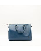 Sac en cuir Speedy 25 Épi bleu - 25 x 19 x 15 cm