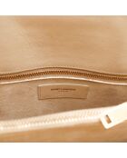 Sac de Jour en cuir beige - 32 x 25.5 x 15.5 cm