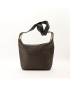 Bolso Hobo Macadam marrón/negro - Muy buen estado - 24x25x9,5 cm