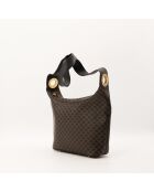 Bolso Hobo Macadam marrón/negro - Muy buen estado - 24x25x9,5 cm