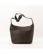 Bolso Hobo Macadam marrón/negro - Muy buen estado - 24x25x9,5 cm