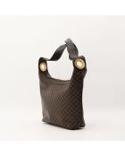 Bolso Hobo Macadam marrón/negro - Muy buen estado - 24x25x9,5 cm