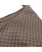 Bolso Hobo Macadam marrón/negro - Muy buen estado - 24x25x9,5 cm