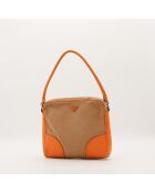 Sac Hobo beige/orange - 27 x 22 x 6 cm