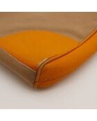 Sac Hobo beige/orange - 27 x 22 x 6 cm