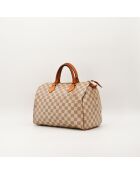Bolsa Speedy 30 Damier Azur color caramelo claro, en buen estado, 30 x 17 x 21 cm