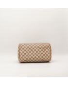 Bolsa Speedy 30 Damier Azur color caramelo claro, en buen estado, 30 x 17 x 21 cm