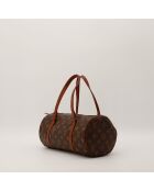 Bolso Papillon 30 de piel marrón oscuro - Muy buen estado - 30x21x17 cm