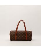 Bolso Papillon 30 de piel marrón oscuro - Muy buen estado - 30x21x17 cm