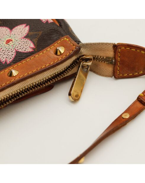 Pochette Accessoires Murakami marron - 21.0 x 13.0 x 3.5 cm