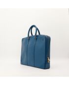 Porte-Documents en cuir Voyage Epi bleu - 41 x 30 x 8 cm
