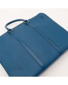 Porte-Documents en cuir Voyage Epi bleu - 41 x 30 x 8 cm