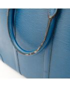 Porte-Documents en cuir Voyage Epi bleu - 41 x 30 x 8 cm