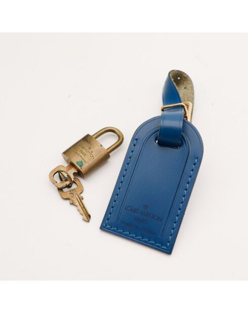 Porte-Documents en cuir Voyage Epi bleu - 41 x 30 x 8 cm