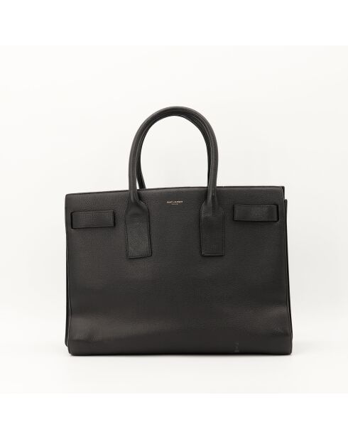 Sac de Jour en cuir noir - 32 x 26 x 16 cm