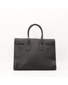 Sac de Jour en cuir noir - 32 x 26 x 16 cm