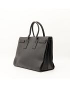 Sac de Jour en cuir noir - 32 x 26 x 16 cm