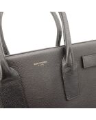 Sac de Jour en cuir noir - 32 x 26 x 16 cm