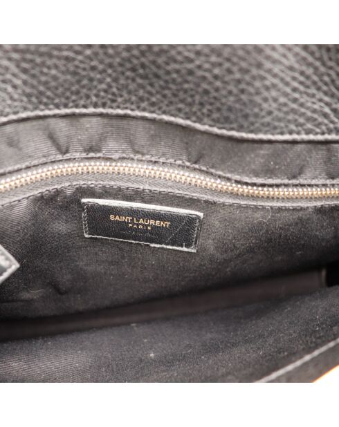 Sac de Jour en cuir noir - 32 x 26 x 16 cm