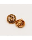 Boucles d'oreilles Clip Coco or rose - 2.57 cm