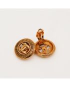 Boucles d'oreilles Clip Coco or rose - 2.57 cm