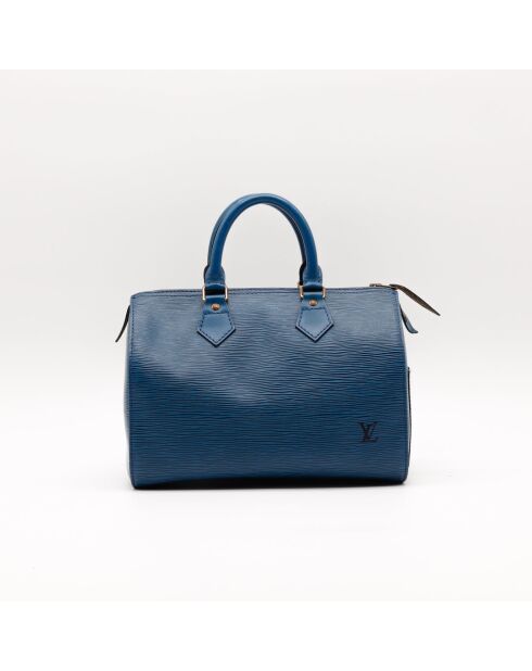 Sac en cuir Speedy 25 Épi bleu - 25 x 19 x 15 cm