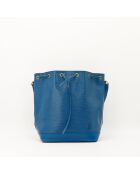 Sac en cuir Noé Epi bleu - 27.5 x 32 x 20 cm