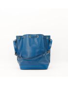 Sac en cuir Noé Epi bleu - 27.5 x 32 x 20 cm