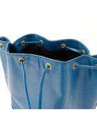 Sac en cuir Noé Epi bleu - 27.5 x 32 x 20 cm