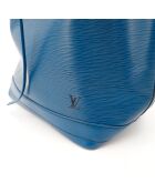 Sac en cuir Noé Epi bleu - 27.5 x 32 x 20 cm