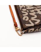 Pochette marrone - Buone condizioni - 21 x 13 x 3,5 cm