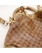 Bolso Indy hobo marrón/dorado - Buen estado - 38x32x2 cm