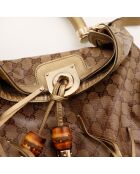 Bolso Indy hobo marrón/dorado - Buen estado - 38x32x2 cm