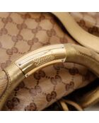 Bolso Indy hobo marrón/dorado - Buen estado - 38x32x2 cm
